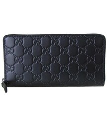 j85　グッチ　Gucci　長財布　スーキー　ブラック　シマレザー j85グッチGucci長財布スーキーブラックシマレザー