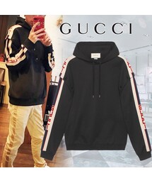 GUCCI グッチ パーカー 黒 M 4103624G0149 GUCCI（グッチ）の「【送料込】17FW☆GUCCI☆テクニカル