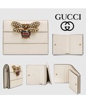 Gucci グッチ の Gucci ギフトok 猫 犬モチーフ折りたたみ財布 財布 Wear