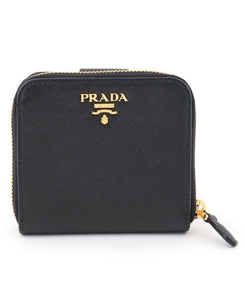 TAO　PRADA プラダ　財布　SAFFIANO 1ML009 ブラック PRADA新作SAFFIANO二つ折り財布 NEROブラック/1ML009_QHH (PRADA