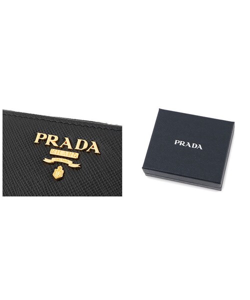 【美品】 プラダ PRADA コンパクトウォレット　二つ折り 財布 1ML522 PRADA（プラダ） 1ML522 財布 二つ折り財布 折財布 コンパクト