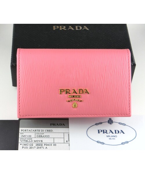 PRADA（プラダ）の「国内即発 PRADA カードケース 名刺入 PEONIA 