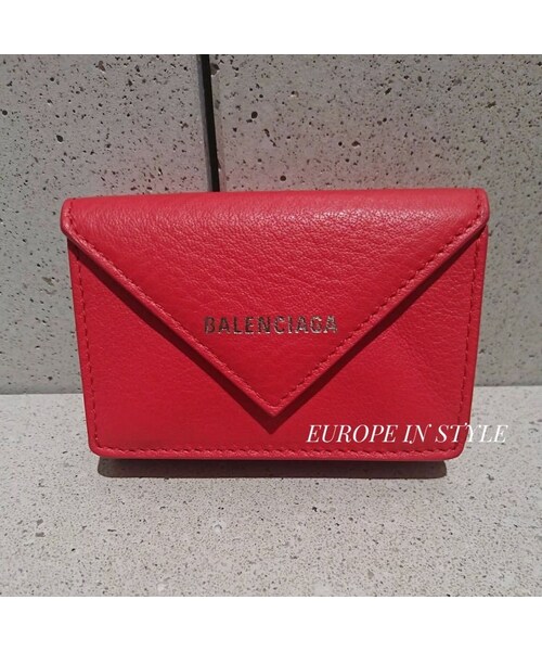 【超美品☆大人気ブランド】BALENCIAGA バレンシアガ 赤 ミニ財布 レッド（赤）系 BALENCIAGA(バレンシアガ) 折りたたみ財布