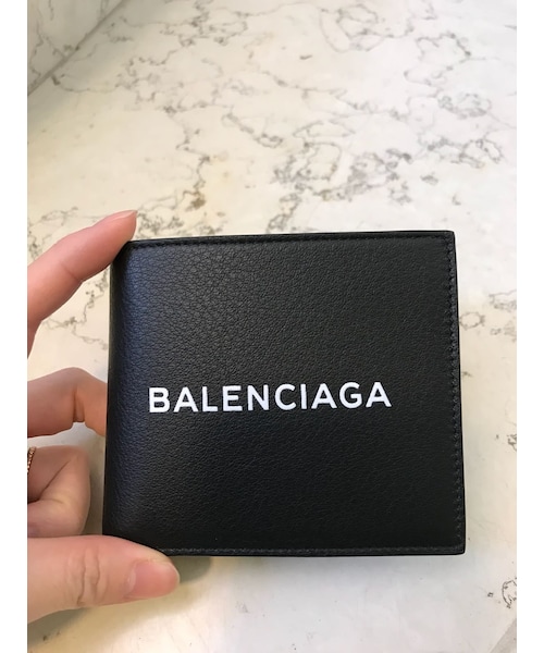 ☆関税込☆BALENCIAGA★LOGO 折りたたみ財布 コインケース★ ☆BALENCIAGA☆ ロゴ コインケース カードケース (BALENCIAGA