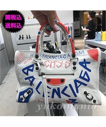【期間限定】バレンシアガ　シティ グラフィティースモール バック　ミラー付き BALENCIAGA バレンシアガ 24FW チャーム付きLE CITY ミニバッグ