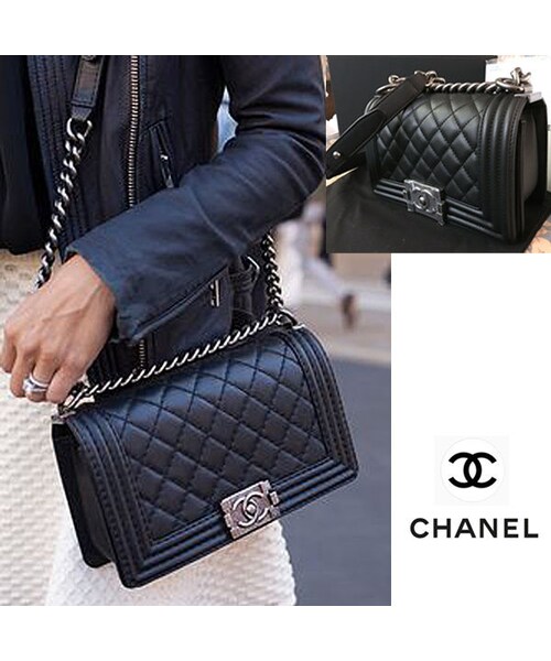 Louis Vuitton ルイヴィトン の Chanel 絶対欲しい ボーイシャネル Small 黒xシルバー 斜め掛け バックパック リュック Wear