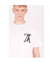 LOUIS VUITTON Tシャツ 半袖 アップサイドダウン ラグラン 白 LOUIS VUITTON Tシャツ 半袖 アップサイドダウン ラグラン 白
