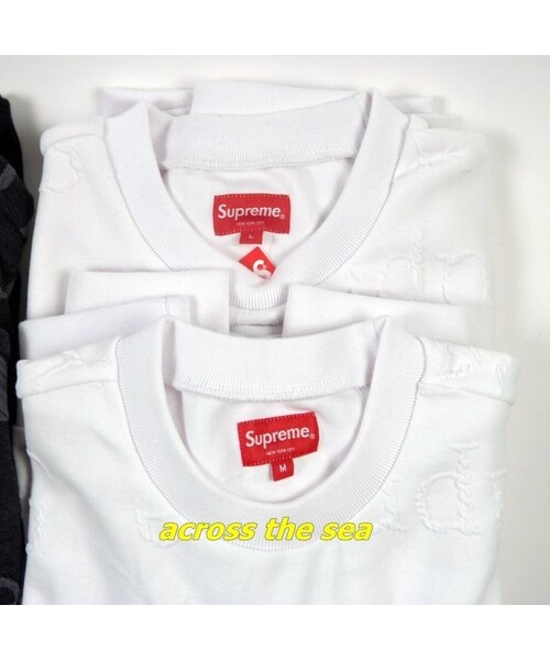 美品　Supreme Jacquard Logo Crewneck L 18SS Supreme Jacquard Logo Crewneck (SS18) - $118