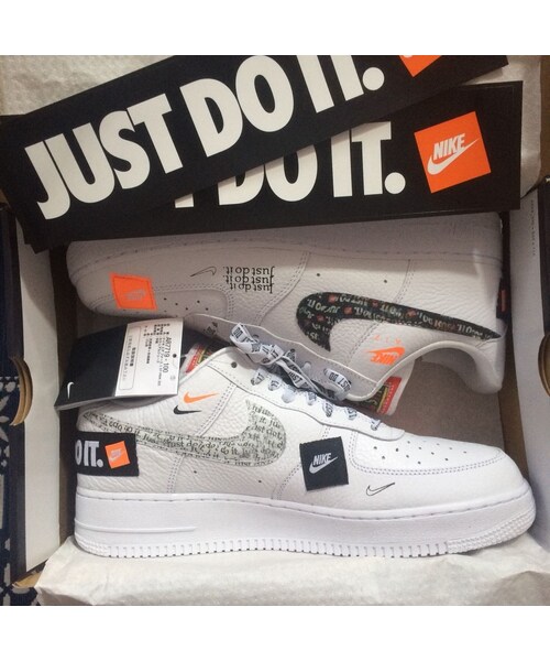 nike air force just do it white premium