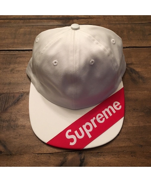 SUPREME BigStitah 6-Panel キャップ白 SUPREME BigStitah 6-Panel キャップ白 SUPREME BigStitah 6-Panel