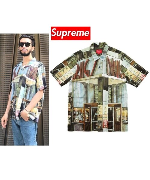 supreme Drugs Rayon Shirt 2018SS XLサイズ