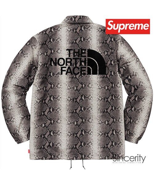 supreme the north face snakeskin taped seam coaches jacket