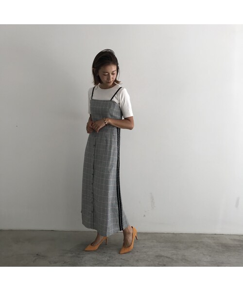 ADIRA（アディラ）の「retro check OP　AR184OP16（ワンピース・レディース・その他）」の2枚目の写真