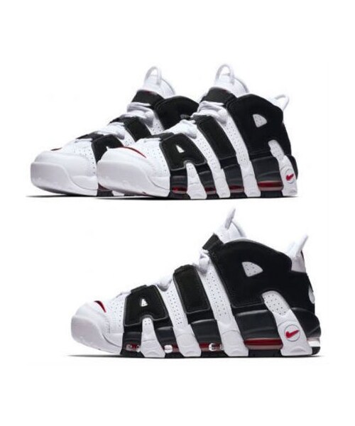 NIKE(ナイキ)の「大人気モアテン★モノクロームカラー NIKE AIR MORE UPTEMPO(スニーカー・その他)」の4枚目の写真