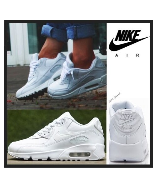 NIKE(ナイキ)の「★イベント中/関税込★NIKE ナイキ AIR MAX 90 LTR (GS) Triple(スニーカー・その他)」の1枚目の写真