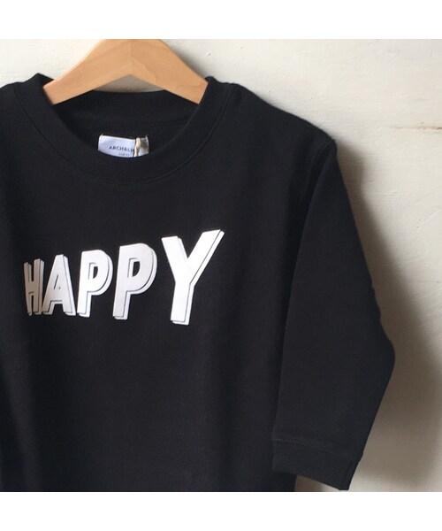cache cache（カシュ カシュ）の「ARCH ＆LINE　SALT　HAPPY　HEM　ROUNDＰＯ（black）（Tシャツ/カットソー・キッズ・その他）」の2枚目の写真