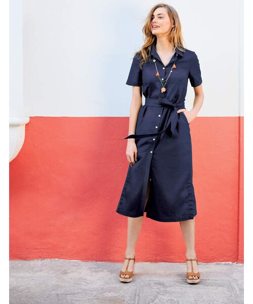 Boden（ボーデン）の「Boden Tie Waist Shirt Dress（ワンピース
