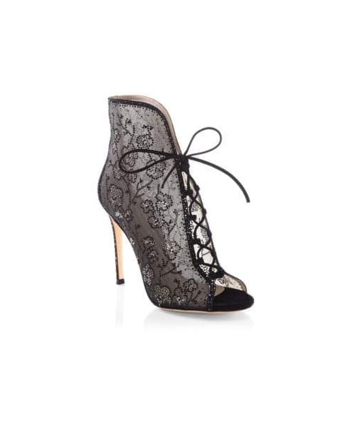 gianvito rossi lace booties
