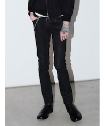 LOUNGE LIZARD（ラウンジリザード）の「STRETCH DENIM×BLACK
