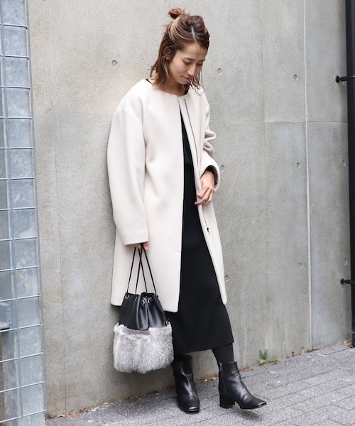 FRAMeWORK（フレームワーク）の「ノーカラーZIPコート◇（）」 - WEAR