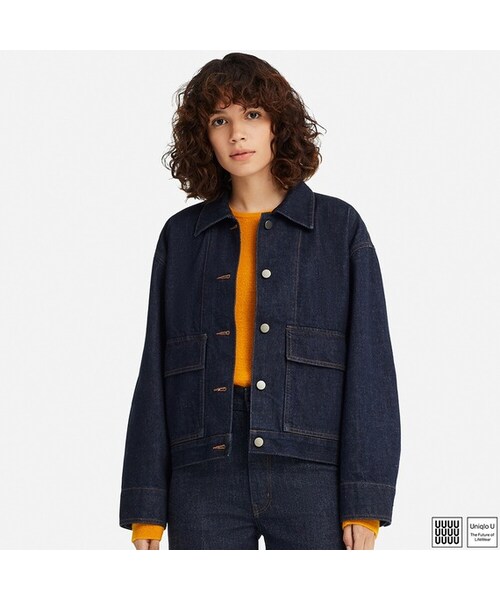 ユニクロ UNIQLO C ワークジャケット　M ユニクロc ワークジャケット uniqlo c 黒 ブラック