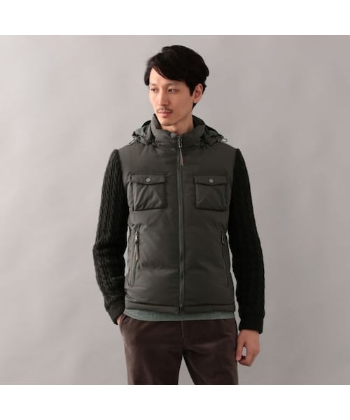 EPOCA UOMO（エポカウォモ）の「ニットコンビダウンブルゾン（）」 - WEAR
