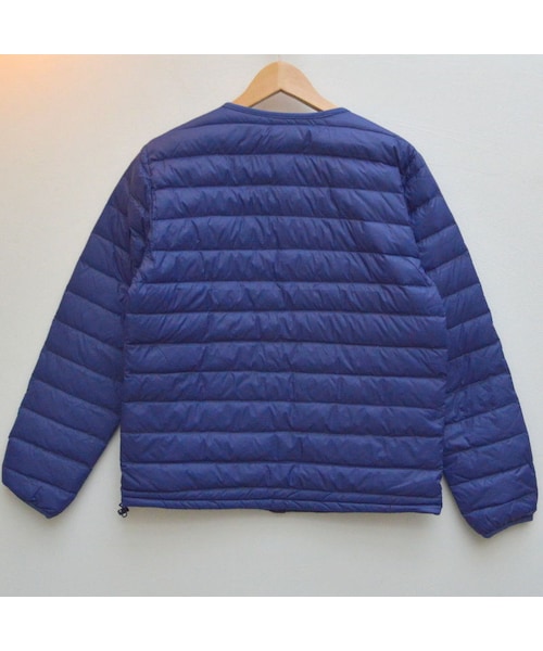 美品✨ DANTONインナーダウンジャケット クールネック JD-8751 青系 楽天市場】DANTON ダントン インナーダウン JD-8751 カーディガン