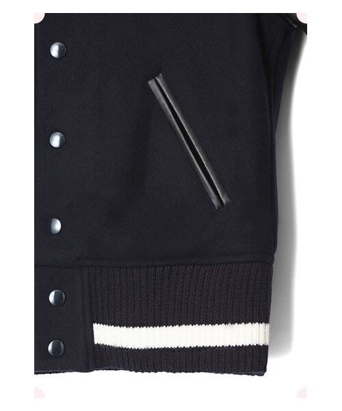 MAISON DE REEFUR（メゾンドリーファー）の「コンパクトスタジアムジャンパー（ジャケット/アウター・レディース・Navy×Black・38）」の7枚目の写真