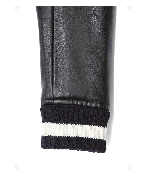 MAISON DE REEFUR（メゾンドリーファー）の「コンパクトスタジアムジャンパー（ジャケット/アウター・レディース・Navy×Black・38）」の5枚目の写真