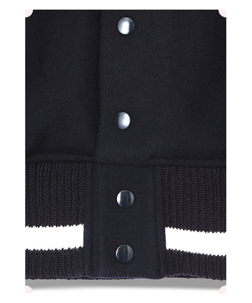 MAISON DE REEFUR（メゾンドリーファー）の「コンパクトスタジアムジャンパー（ジャケット/アウター・レディース・Navy×Black・38）」の6枚目の写真