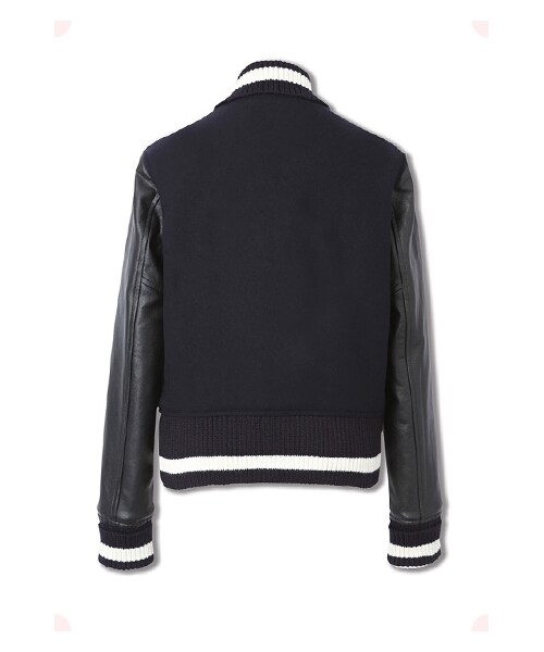 MAISON DE REEFUR（メゾンドリーファー）の「コンパクトスタジアムジャンパー（ジャケット/アウター・レディース・Navy×Black・38）」の2枚目の写真