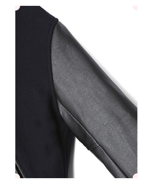 MAISON DE REEFUR（メゾンドリーファー）の「コンパクトスタジアムジャンパー（ジャケット/アウター・レディース・Navy×Black・38）」の4枚目の写真