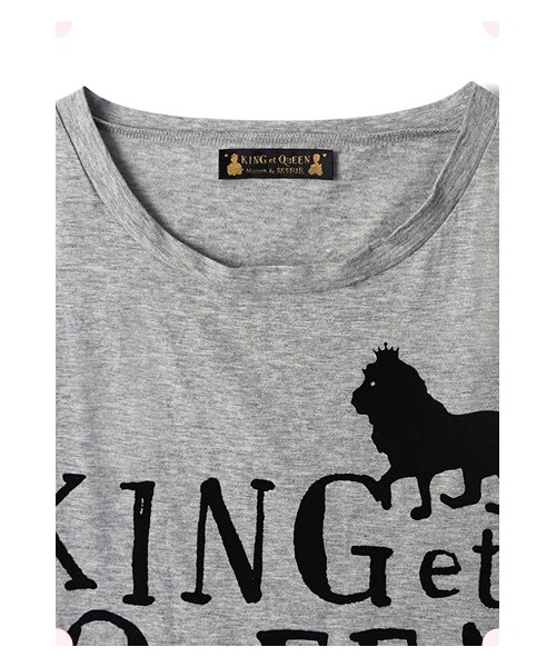 MAISON DE REEFUR（メゾンドリーファー）の「キング＆クイーン タンクトップ（トップス・レディース・Gray×Black/White×Silver・38）」の10枚目の写真