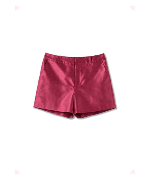 MAISON DE REEFUR（メゾンドリーファー）の「シャンタンショートパンツ（その他・レディース・Silver/Purple/Cassis・36/38）」の2枚目の写真