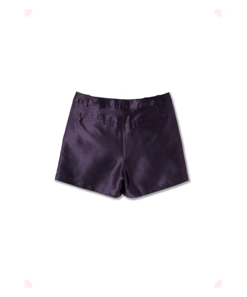MAISON DE REEFUR（メゾンドリーファー）の「シャンタンショートパンツ（その他・レディース・Silver/Purple/Cassis・36/38）」の4枚目の写真