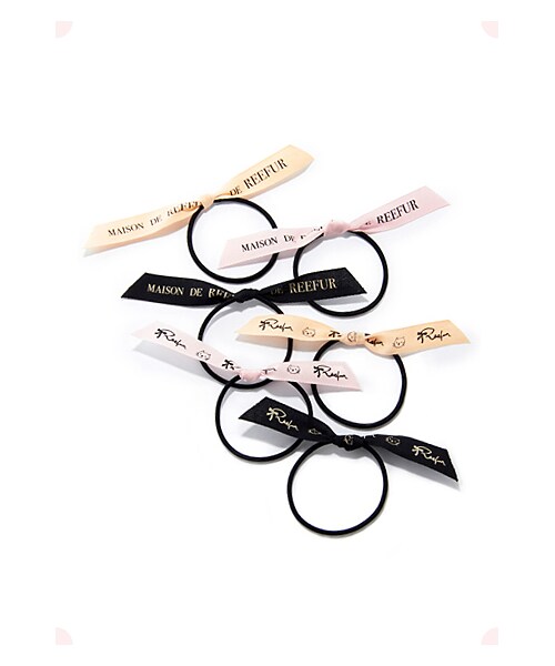 MAISON DE REEFUR（メゾンドリーファー）の「ロゴリボンヘアゴム（その他・レディース・Light Pink Cat/Light Pink Name/Black Cat/Black Name/Samon Pink Cat/Samon Pink Name・M）」の10枚目の写真