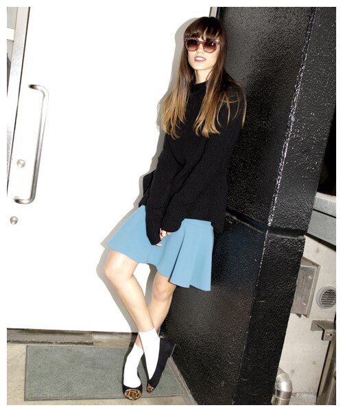 RANDA（ランダ）の「【再値下げ★33%OFF】トゥキャップカラーコンビフラットパンプス/ES2973（ヒール0-3cm・レディース・チャコール/レオパード/ネイビー/ブラック・L/M/S/LL）」の12枚目の写真