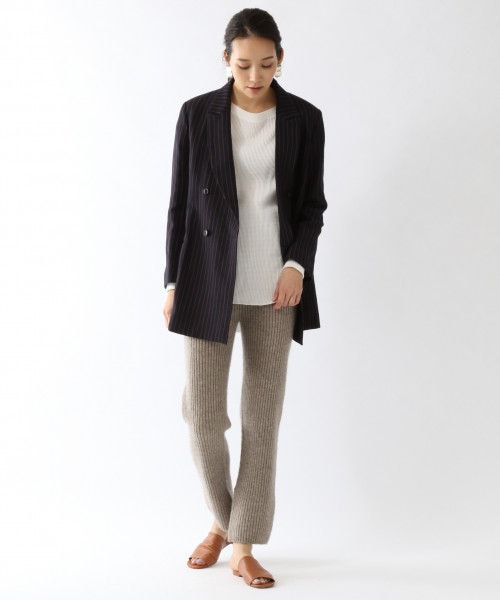 Chaos ウールリネン ダブルジャケット 美品】Chaos 名作 ウールリネン