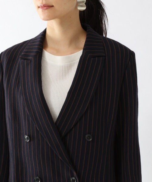 Chaos / カオス | リネンヘリンボンジャケット | F | グレー  