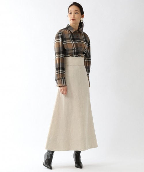 Chaos（カオス）の「ダブルリネンヘリンボンスカート（）」 - WEAR