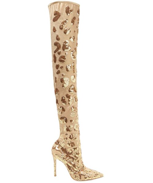 Over the knee sequin boots Clearance