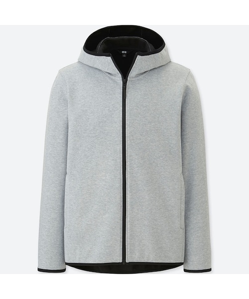 UNIQLO（ユニクロ）の「防風フリースフルジップパーカ（長袖）（パーカー・メンズ・NAVY 69/GRAY 04/DARK GRAY 08/BLUE 67/BLACK 09/ORANGE 26/GRAY 03・M/S/3XL/XS/XXL/L/4XL/XL）」の5枚目の写真