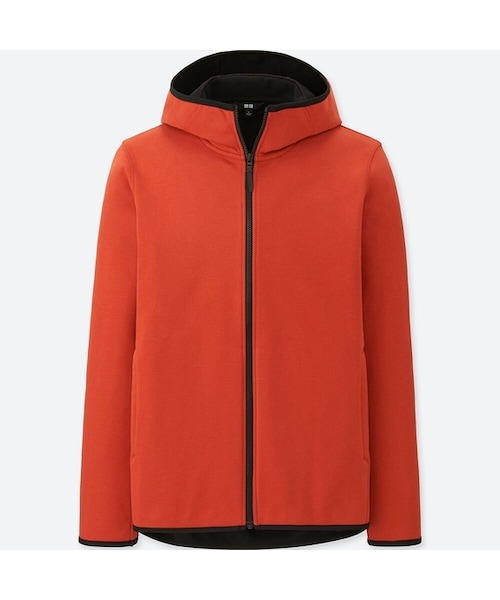 UNIQLO（ユニクロ）の「防風フリースフルジップパーカ（長袖）（パーカー・メンズ・NAVY 69/GRAY 04/DARK GRAY 08/BLUE 67/BLACK 09/ORANGE 26/GRAY 03・M/S/3XL/XS/XXL/L/4XL/XL）」の7枚目の写真