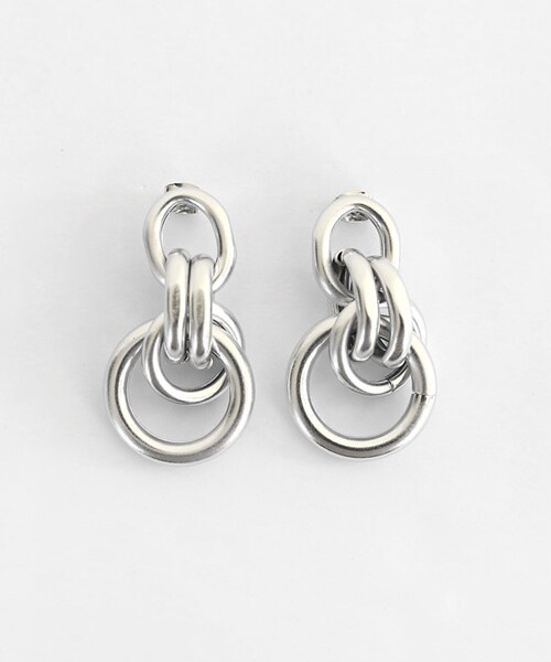 DHOLIC（ディーホリック）の「ツイストリングピアス（ピアス（両耳用）・レディース・ゴールド/シルバー・FREE）」の2枚目の写真