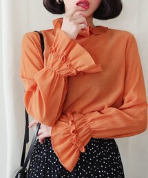 DHOLIC | フリルヘムブラウス(シャツ/ブラウス)