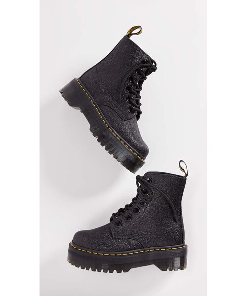 Dr. Martens（ドクターマーチン）の「Dr. Martens Molly Glitter 6 Eye Boots（ブーツ・レディース・Black・5/7/8/9/10/11）」の4枚目の写真