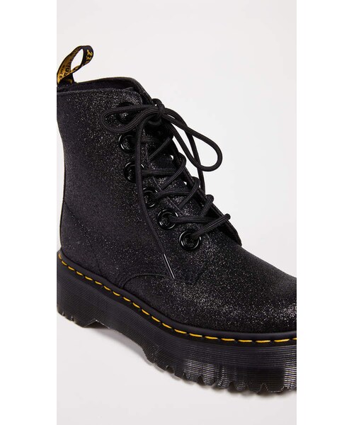 Dr. Martens（ドクターマーチン）の「Dr. Martens Molly Glitter 6 Eye Boots（ブーツ・レディース・Black・5/7/8/9/10/11）」の2枚目の写真