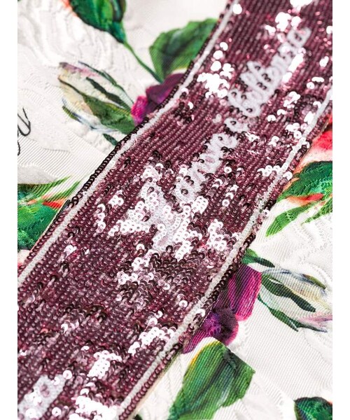 DOLCE&GABBANA（ドルチェアンドガッバーナ）の「Dolce & Gabbana rose print brocade mini skirt（スカート・レディース・White・44）」の5枚目の写真