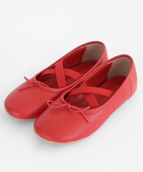 DHOLIC（ディーホリック）の「リボンバレリーナシューズ（パンプス・レディース・ベージュ/ブラック/レッド・230/235/240/245/250）」の3枚目の写真