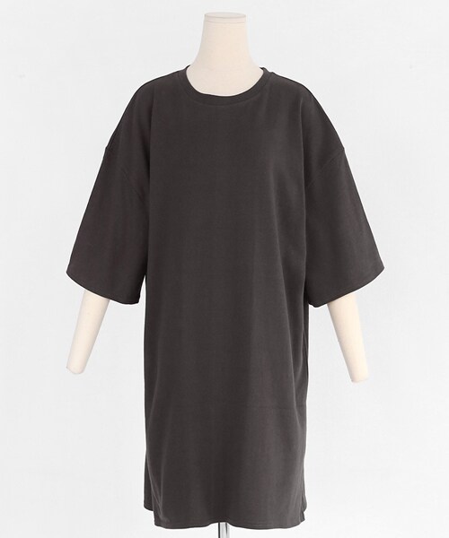 DHOLIC（ディーホリック）の「ボクシーTシャツワンピース（ワンピース・レディース・ホワイト/ブラック/グリーン/その他/オレンジ・FREE）」の5枚目の写真